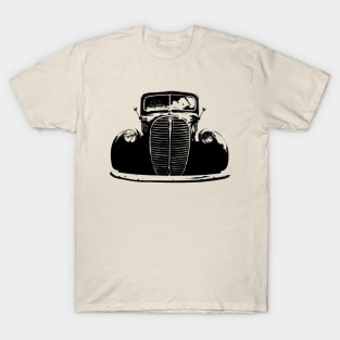 Ford 81C 1930s classic barrel grille pickup truck monoblock black T-Shirt